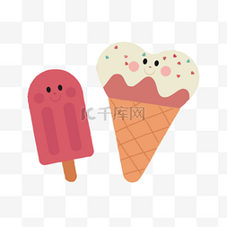 祛暑图片_卡通雪糕冰淇淋素材