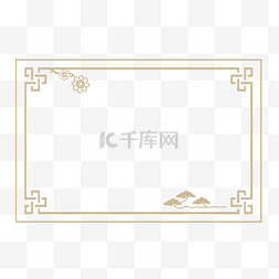 大气中国风大气图片_中国风暗金色简约设计矢量免抠边