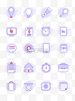 ui常用图标图片_mbe风格常用生活矢量图标