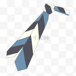 蓝色的领带图片_蓝色的领带手绘插画