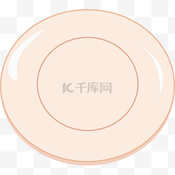 矢量餐具图片_矢量图粉色卡通盘子免费下载