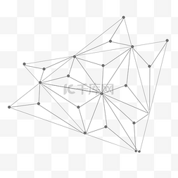 矢量抽象科技线条图片_点线几何图形矢量元素