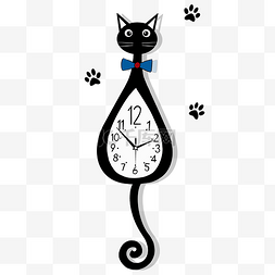 光阴之外图片_可爱的小猫咪钟表
