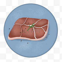 食材牛肉食品装盘