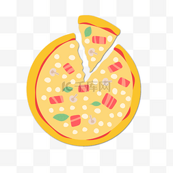 披萨的图片_美味食物芝士披萨免扣素材