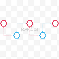 步骤流程图图片_六边形数字序列图表