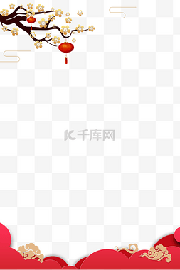 春节剪纸图片_中式风格海报边框