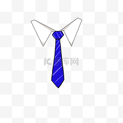 男装半袖图片_男士服装领带插画
