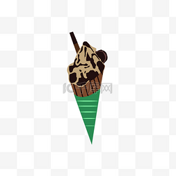 扁平化食物图片_卡通冰淇淋矢量图