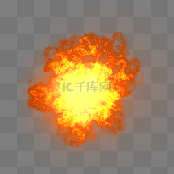 爆炸爆炸火图片_红色燃烧的爆炸火焰素材