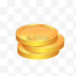 金钱图标图片_堆起来的金币免扣png