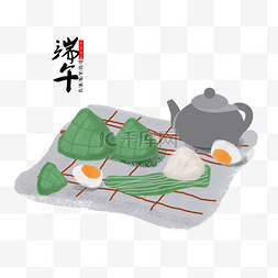 时尚端午图片_端午节粽子插画素材