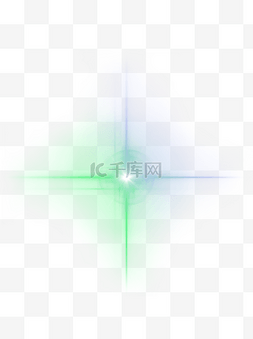 光可商用图片_蓝绿色渐变光束光效可商用元素