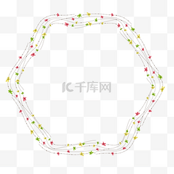 矢量卡通手绘植物装饰边框