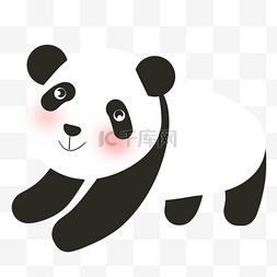 手绘创意可爱熊猫