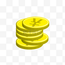 钱币矢量元素图片_矢量图一摞子的钱币
