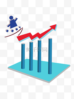 走势图图片_2.5D商业办公柱状走势图