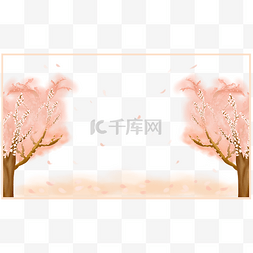 桃花图片_粉色樱花树