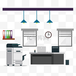 办公室办公图图片_办公室矢量图