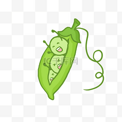 可爱绿色植物图片_豌豆荚宝宝PNG