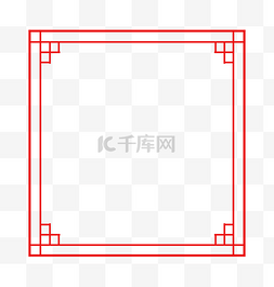 中国风卡通中式边框装饰图案