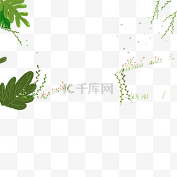 手绘小花插图图片_手绘矢量花草植物