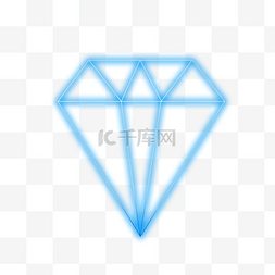 蓝色科技感钻石边框