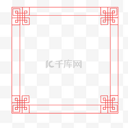 中国古风正方形边框