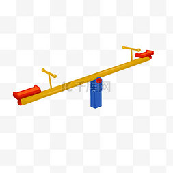 健身器材图片_健身器材跷跷板插画