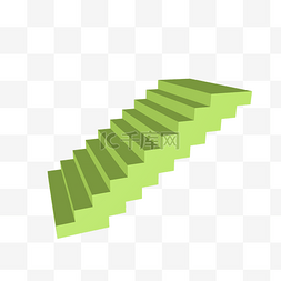 绿色台阶 