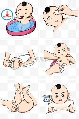洗澡图片_给宝宝洗澡海报套图