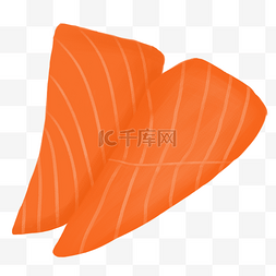 三文鱼卡通装饰海洋鱼类