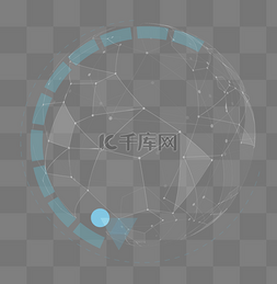 星空透视科技光效图片_蓝色地球科技线条科技风边框