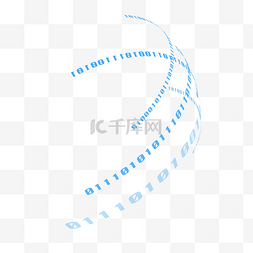 缤纷点缀图片_科技感数字组成圆弧形点缀装饰效