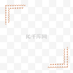 简单电商图片_简约装饰橙色边框现代