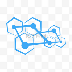 矢量点线背景图片_科技感图案点线面组合几何装饰图