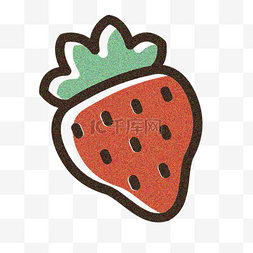 卡通水果手绘草莓