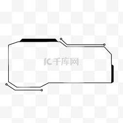 对话框图片_商务办公科技感对话框不规则多边