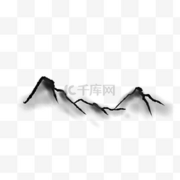 水墨中国风图片_水墨中国风矢量山水墨迹