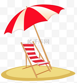 沙滩图片_沙滩椅子png素材