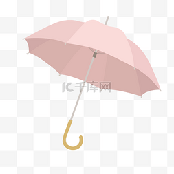 免费ppt下载图片_粉色雨伞卡通素材免费下载