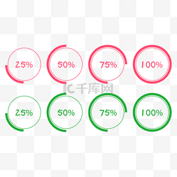 彩色圆形数据分析