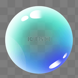透明水泡图片_蓝色透明泡泡漂浮