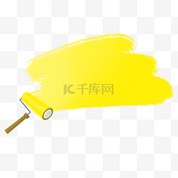 黄色的油漆框插画边框文字框