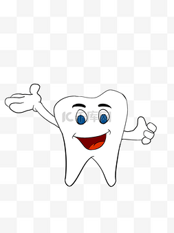 牙齿儿童牙齿图片_爱口腔Q版牙齿可商用元素