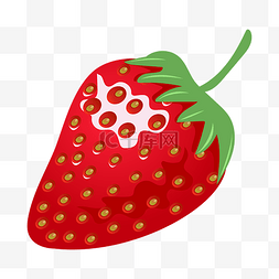 草莓卡通水果图片_手绘卡通草莓插画
