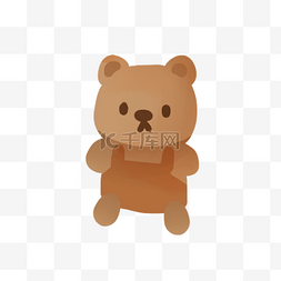 棕色小熊玩具图片_小熊公仔卡通素材