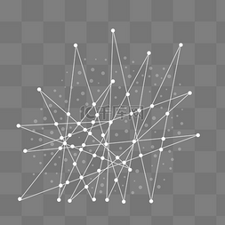 抽象点线几何图形元素