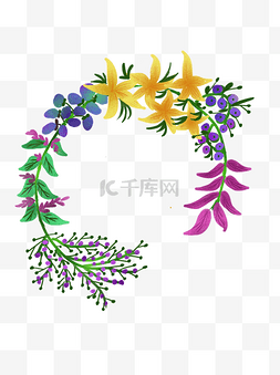 花环图片_花朵鲜花花环   