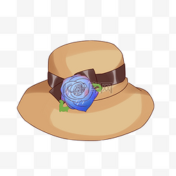 玫瑰花简约帽子设计